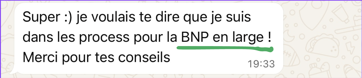 Témoignage WhatsApp